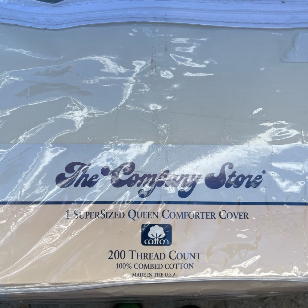 The Company Store Queen Comforter Cover 100 percent combed cotton